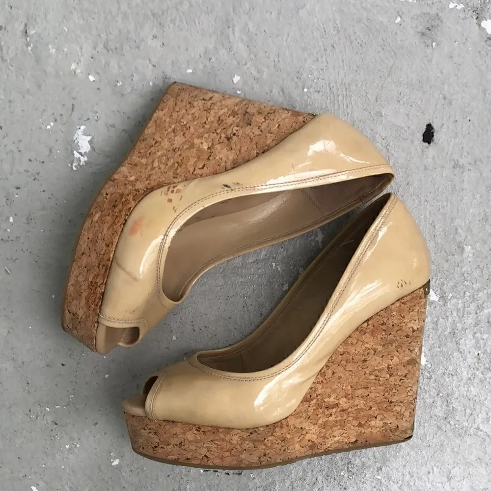 Jimmy  Choo  wedge platform heels